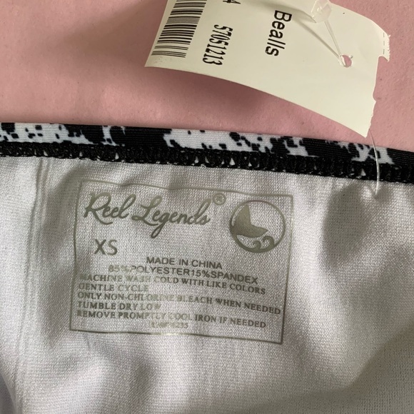 Reel legends bikini bottom black and white size xs - Picture 5 of 7